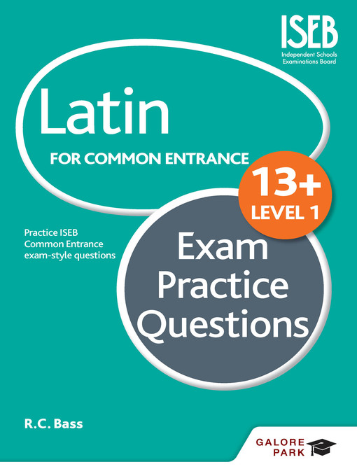 Upplýsingar um Latin for Common Entrance 13+ Exam Practice Questions Level 1 eftir R. C. Bass - Biðlisti